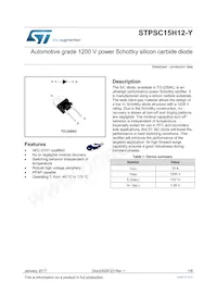 STPSC15H12DY Datasheet Cover