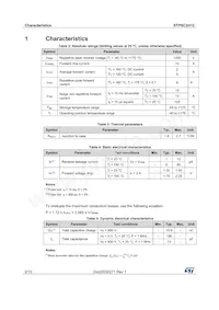 STPSC2H12B-TR1數據表 頁面 2