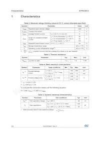 STPSC6H12B-TR1 Datasheet Pagina 2