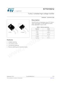 STTH15S12W Datasheet Cover