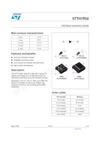 STTH1R02 Datasheet Cover