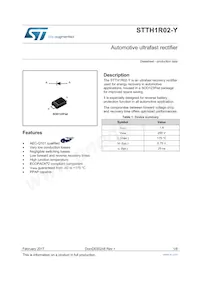 STTH1R02ZFY Datasheet Cover
