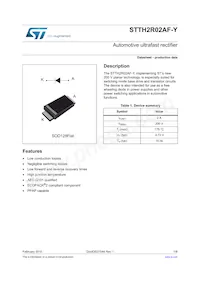 STTH2R02AFY Datasheet Cover
