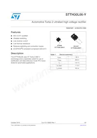 STTH30L06WY Datasheet Cover