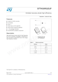 STTH30R02DJF-TR Datasheet Cover