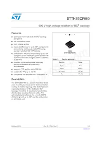 STTH3BCF060U Datasheet Cover