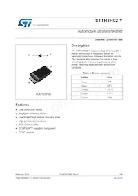 STTH3R02AFY Datasheet Cover