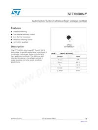 STTH8R06GY-TR Datasheet Cover