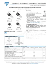 VB30100S-E3/4W Datasheet Cover