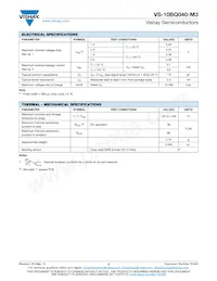 VS-10BQ040-M3/5BT Datasheet Page 2