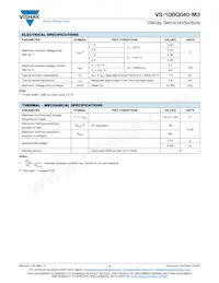 VS-10BQ040-M3/5BT Datasheet Pagina 2