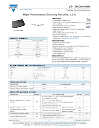 VS-15MQ040HM3/5AT Datasheet Cover