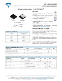 VS-16EDU06-M3/I Datasheet Cover