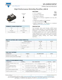 VS-249NQ150PBF Datasheet Copertura