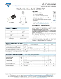 VS-CPU6006LHN3 Datasheet Cover
