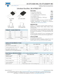 VS-ETU3006FP-M3R Datasheet Cover