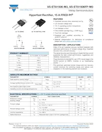 VS-ETX1506-M3 Datasheet Cover
