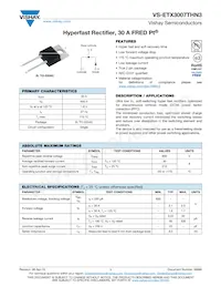 VS-ETX3007THN3 Datasheet Cover