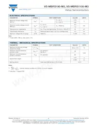 VS-MBRS190-M3/5BT Datasheet Page 2