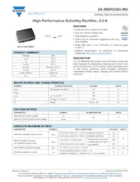 VS-MBRS360-M3/9AT Datasheet Cover