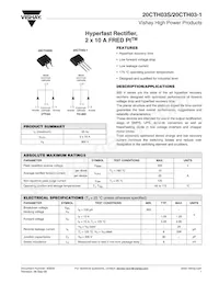 20CTH03S Datasheet Cover
