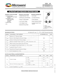 APT8DQ60KCTG Datasheet Cover