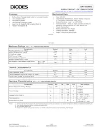 BAV3004WS-7 Datasheet Cover