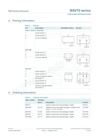 BAV70T Datasheet Page 3