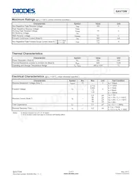 BAV70W-7 Datasheet Pagina 2