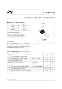 BYT16P-400 Datasheet Cover