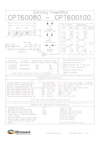 CPT600100D Datasheet Cover
