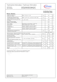 DD200S33K2CNOSA1 Datasheet Page 2