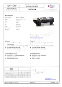 DD540N26KHPSA1 Datasheet Cover