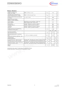 DD600S65K3NOSA1 Datasheet Page 3