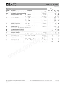 DHG20C600PB Datasheet Page 2