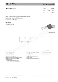DPG20C400PB Datasheet Cover