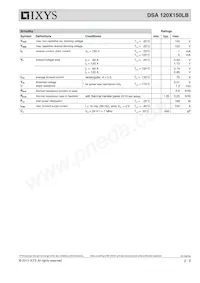 DSA120X150LB-TUB Datasheet Page 2
