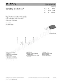 DSA30C45HB Datasheet Copertura