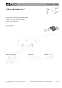 DSB30C30PB數據表 封面