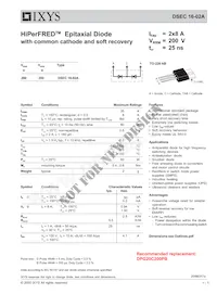 DSEC16-02A Datasheet Cover
