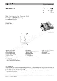 DSEC240-06A Datasheet Cover