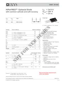 DSEC30-02A Datasheet Cover