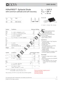 DSEC60-02A Datasheet Cover