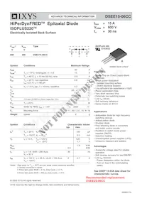 DSEE15-06CC Datasheet Cover