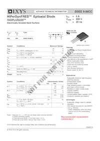 DSEE6-06CC Datasheet Cover