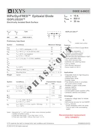 DSEE8-08CC Datasheet Cover