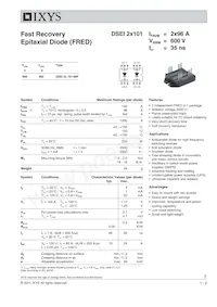 DSEI2X101-06P Datasheet Cover