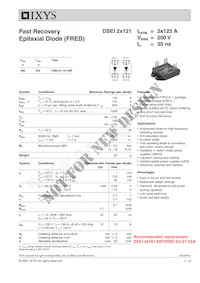 DSEI2X121-02P Datenblatt Cover