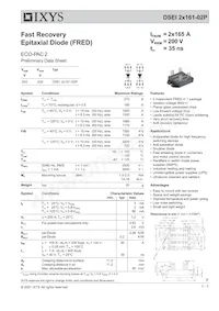 DSEI2X161-02P Datasheet Cover