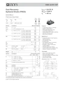 DSEI2X161-12P Datasheet Cover